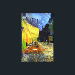 Café Terrace at Night by Van Gogh Fine Art Canvas Print<br><div class="desc">Café Terrace at Night - Arles,  France,  1888.  Famous oil painting by Post-Impressionist Dutch artist Vincent van Gogh.  Large fine art canvas print.</div>
