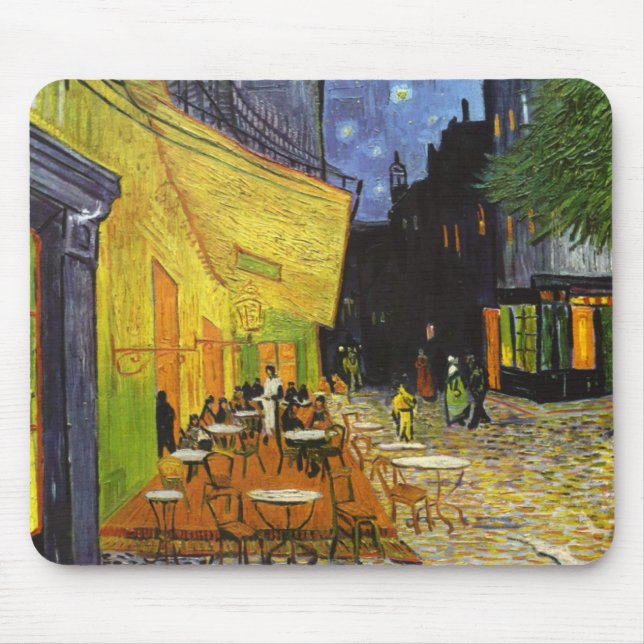 Café Terrace at Night by van Gogh Mouse Pad (Front)
