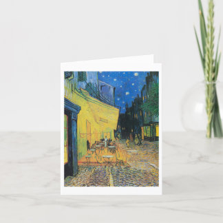 Cafe Terrace at Night by Van Gogh Note Card