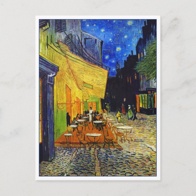 Cafe Terrace at Night by Van Gogh Postcard (Front)