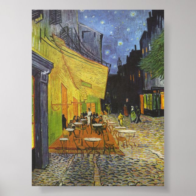 Cafe Terrace at Night by Van Gogh Poster (Front)