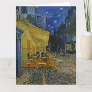Cafe Terrace at Night by Vincent van Gogh Card