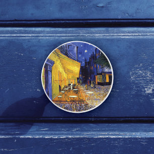 Cafe Terrace at Night by Vincent van Gogh Ceramic Knob