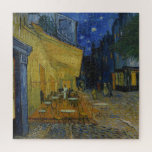 Cafe Terrace at Night by Vincent van Gogh  Jigsaw Puzzle<br><div class="desc">Cafe Terrace at Night. 

Painted in 1888 by Vincent van Gogh. 

This image is in the public domain.</div>