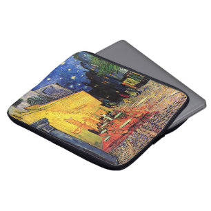 Cafe Terrace at Night by Vincent van Gogh Laptop Sleeve