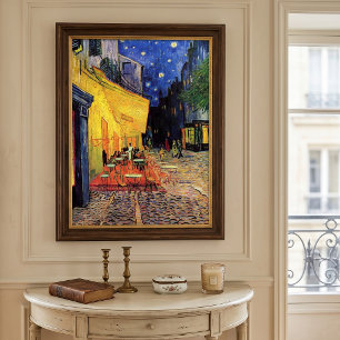 Cafe Terrace at Night by Vincent van Gogh Poster