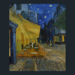 Cafe Terrace at Night by Vincent van Gogh Poster<br><div class="desc">Cafe Terrace at Night. 

Painted in 1888 by Vincent van Gogh. 

This image is in the public domain.</div>