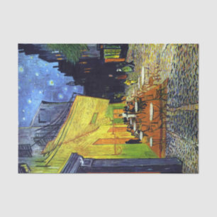 Cafe Terrace at Night by Vincent Van Gogh Tissue Paper