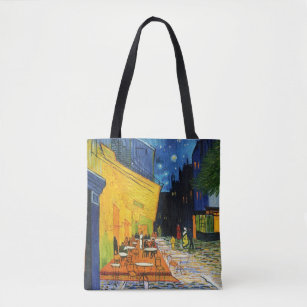 Cafe Terrace at Night by Vincent Van Gogh Tote Bag