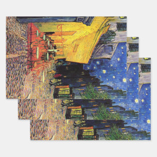 Cafe Terrace at Night by Vincent van Gogh Wrapping Paper Sheet