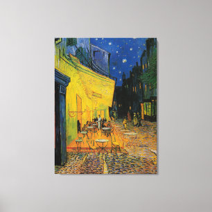 Cafe Terrace At Night Canvas Print