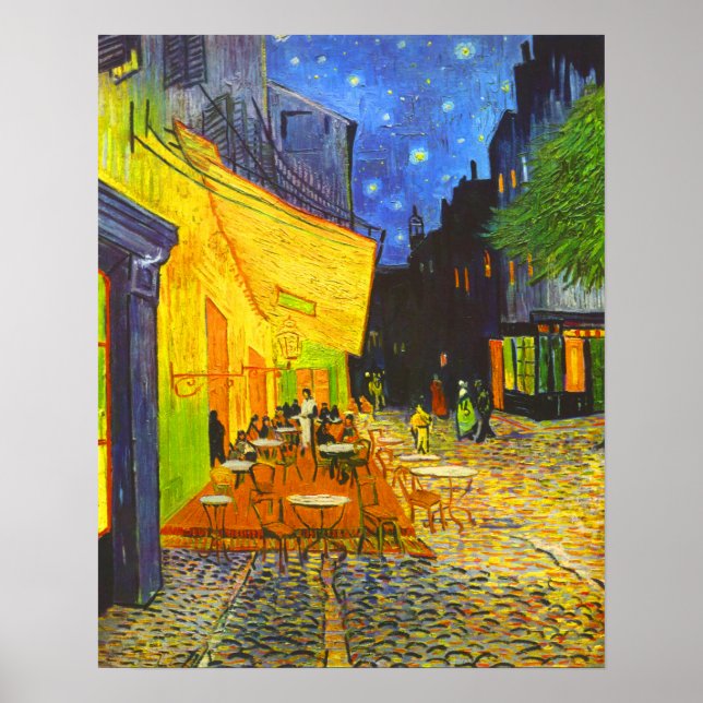 Cafe Terrace at Night Poster (Front)