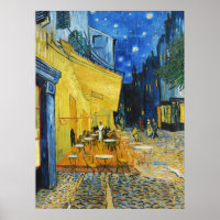 Cafe Terrace at Night Van Gogh Art Print
