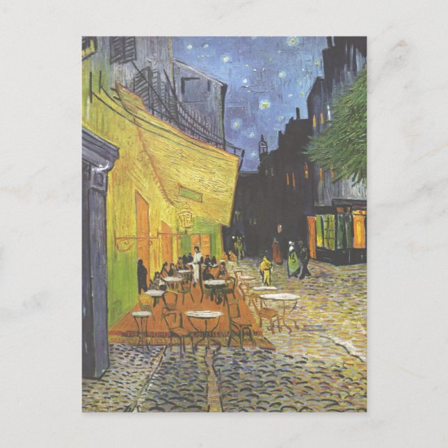 Cafe Terrace at Night Van Gogh Postcard (Front)