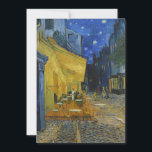 Cafe Terrace at Night | Vincent van Gogh<br><div class="desc">Cafe Terrace at Night (1888) by Vincent van Gogh is a luminous and iconic depiction of a cosy outdoor café in Arles, France, under a starry evening sky. The vibrant yellow glow of the café contrasts beautifully with the deep blue of the night, creating a warm, inviting ambiance. Van Gogh’s...</div>