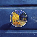 Cafe Terrace at Night Vincent van Gogh Ceramic Knob<br><div class="desc">A ceramic knob with the post-Impressionist oil painting by Vincent van Gogh (1853-1890),  Cafe Terrace at Night (1888). Created in Arles,  France in front of a popular coffee house on the Rue Du Palais. A vibrant city scene at night.</div>