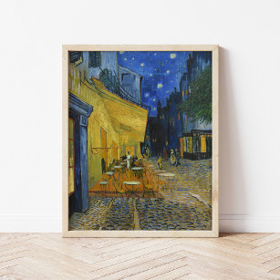 Cafe Terrace at Night   Vincent Van Gogh Poster