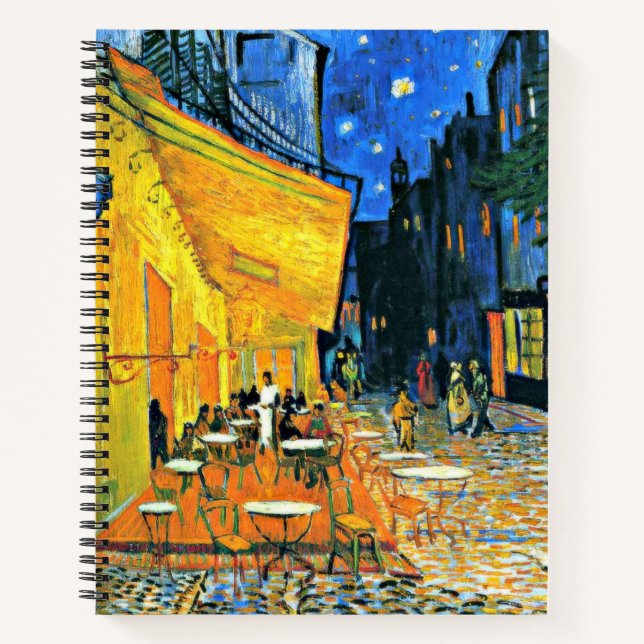 Cafe Terrace by Vincent van Gogh, Notebook (Front)