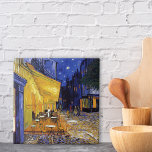 Cafe Terrace Cityscape Vincent van Gogh Tile<br><div class="desc">Decorative ceramic tile with the post-Impressionist oil painting by Vincent van Gogh (1853-1890),  Cafe Terrace at Night (1888). Created in Arles,  France in front of a popular coffee house on the Rue Du Palais.</div>