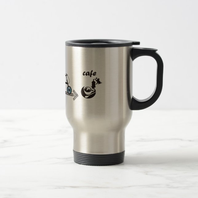 cafe time travel mug (Right)