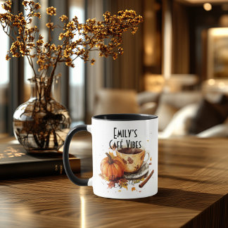 Café Vibes Fall – Pumpkin Spice & Coffee Love Mug