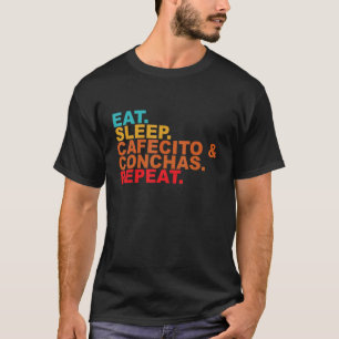 Cafecito Cafe Conchas Funny Cute Spanish Pun Coffe T-Shirt