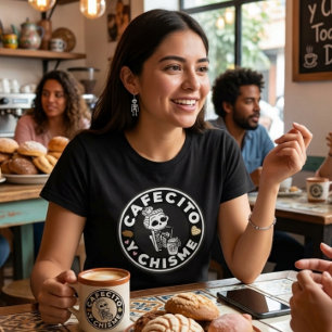 Cafecito y Chisme Pan dulce Mexican  T-Shirt