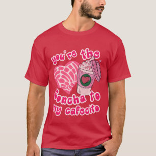 Cafecito Y Chisme Spanish Valentine Coffee Concha  T-Shirt