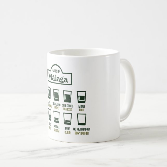 Cafes de Malaga Coffee Mug (Front Right)
