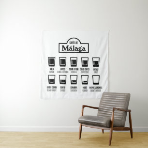 Cafes de Malaga Tapestry