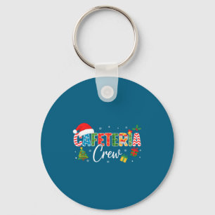 Cafeteria Crew Christmas Holiday School Staff Food Key Ring