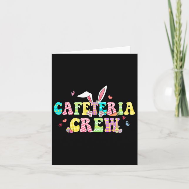 Cafeteria Crew Happy Easter Bunny Lunch Lady Match Card (Front)