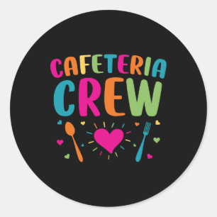 Cafeteria Crew Lunch Lady Back to School Novelty  Classic Round Sticker
