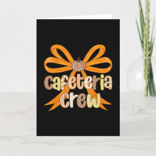 Cafeteria Crew Preppy Coquette Fall Thanksgiving  Card