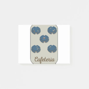 Cafeteria Cute design ideas cool cartoon Post-it Notes