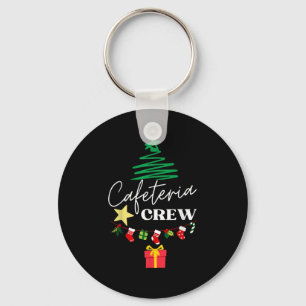 Cafeteria Lunch Lady Crew Christmas Matching Women Key Ring