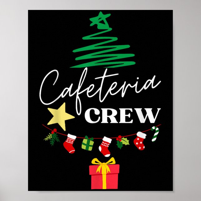 Cafeteria Lunch Lady Crew Christmas Matching Women Poster (Front)