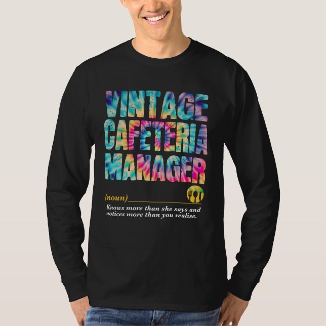 Cafeteria Manager Appreciation Week Back to School T-Shirt (Front)
