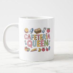Cafeteria Queen Large Coffee Mug