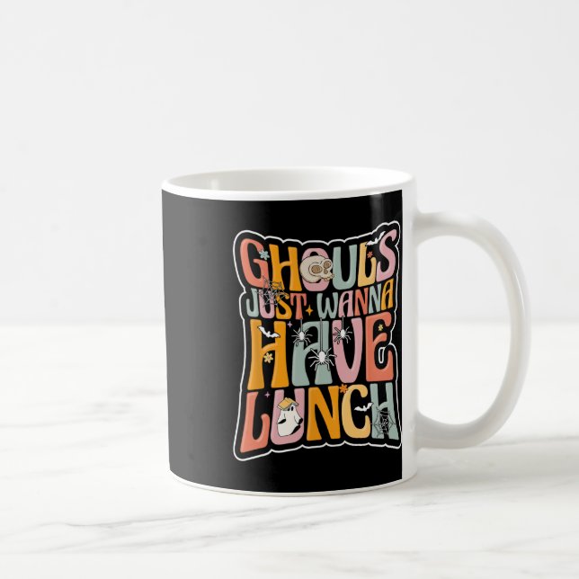 Cafeteria Worker Back To School Halloween Lunch La Coffee Mug (Right)