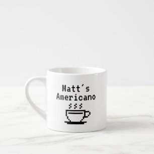 Caffè Americano coffee cup mug with custom name