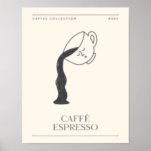 Caffe Espresso Coffee Print Kitchen Poster