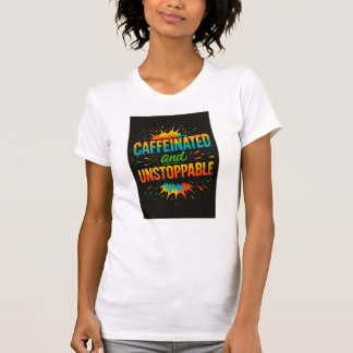 Caffeinated and Unstoppable | Funny Coffee Lover T-Shirt
