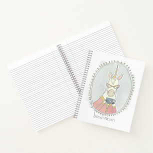 Caffeinated Cutie   Brew Unicorn Notebook