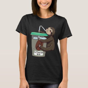 Caffeinated Sloth I Love Coffee Sloths T-Shirt