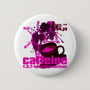 Caffeine 6 Cm Round Badge