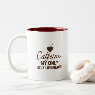 Caffeine Addict Minimalistic Design Coffee Mug