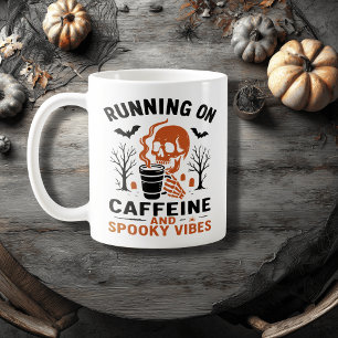 Caffeine and Spooky Vibes – Skeleton Coffee Lover Coffee Mug