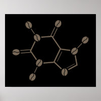 caffeine beans molecule