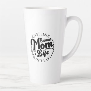 Caffeine Because Mum Life Is Dangerous Two-Tone Co Latte Mug